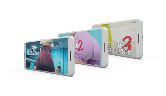 Glute Gladiator Covers on tablets