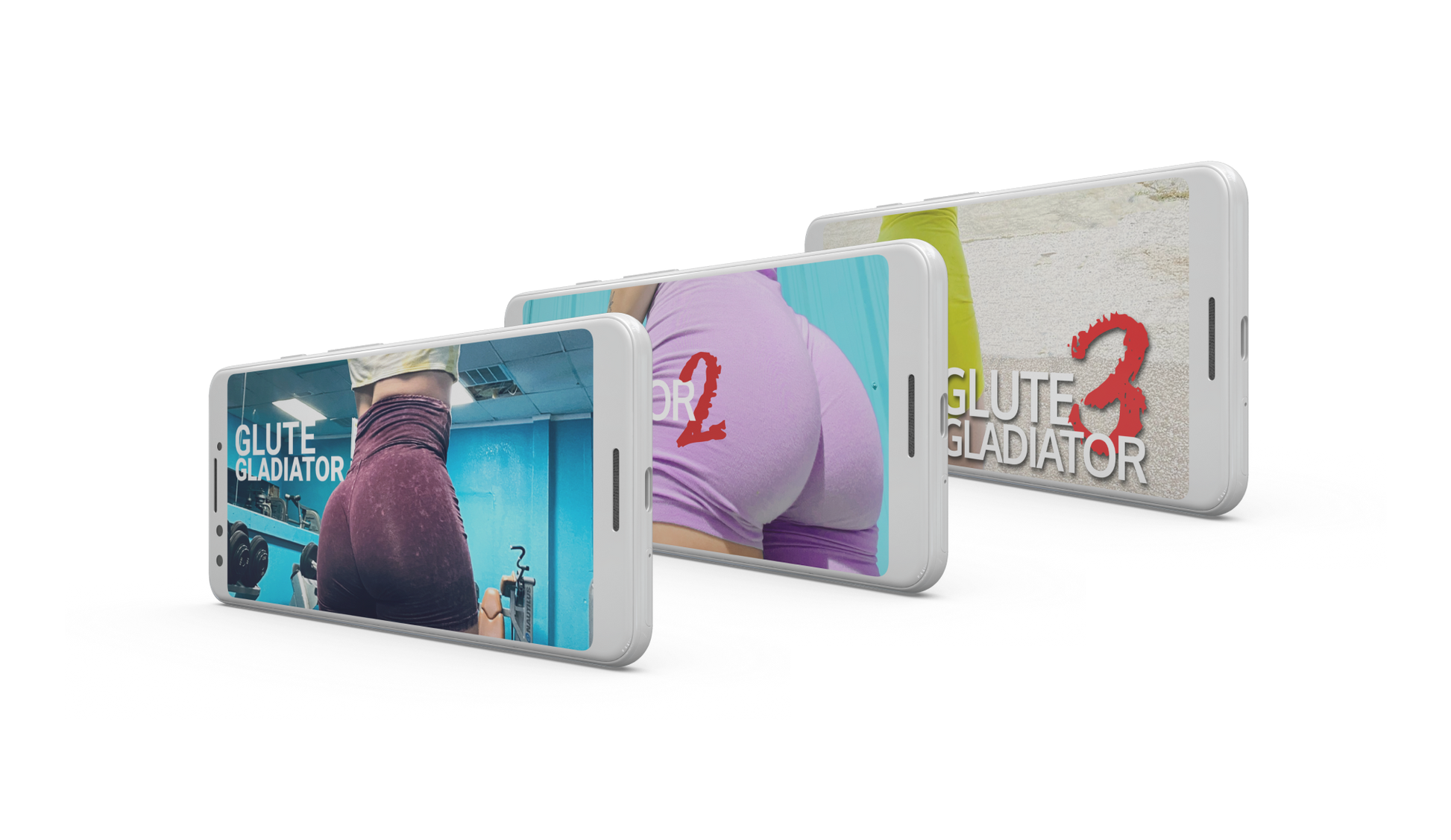 Glute Gladiator Covers on tablets